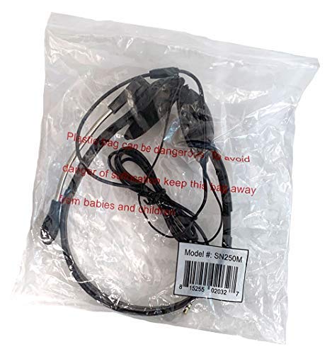 Soundnetic Disposable Stereo Classroom Headset With 3.5Mm Plug And Boom Microphone 10 Pack, Black