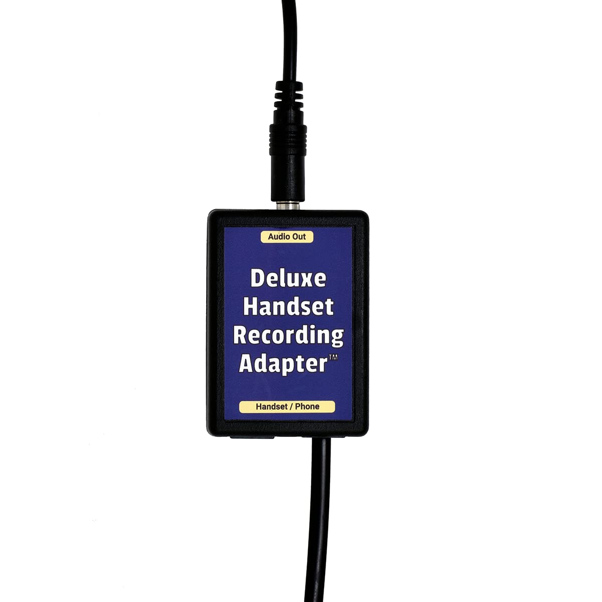 Deluxe Handset Recording Adapter | Record Telephone Calls | Phone Conversation Recorder