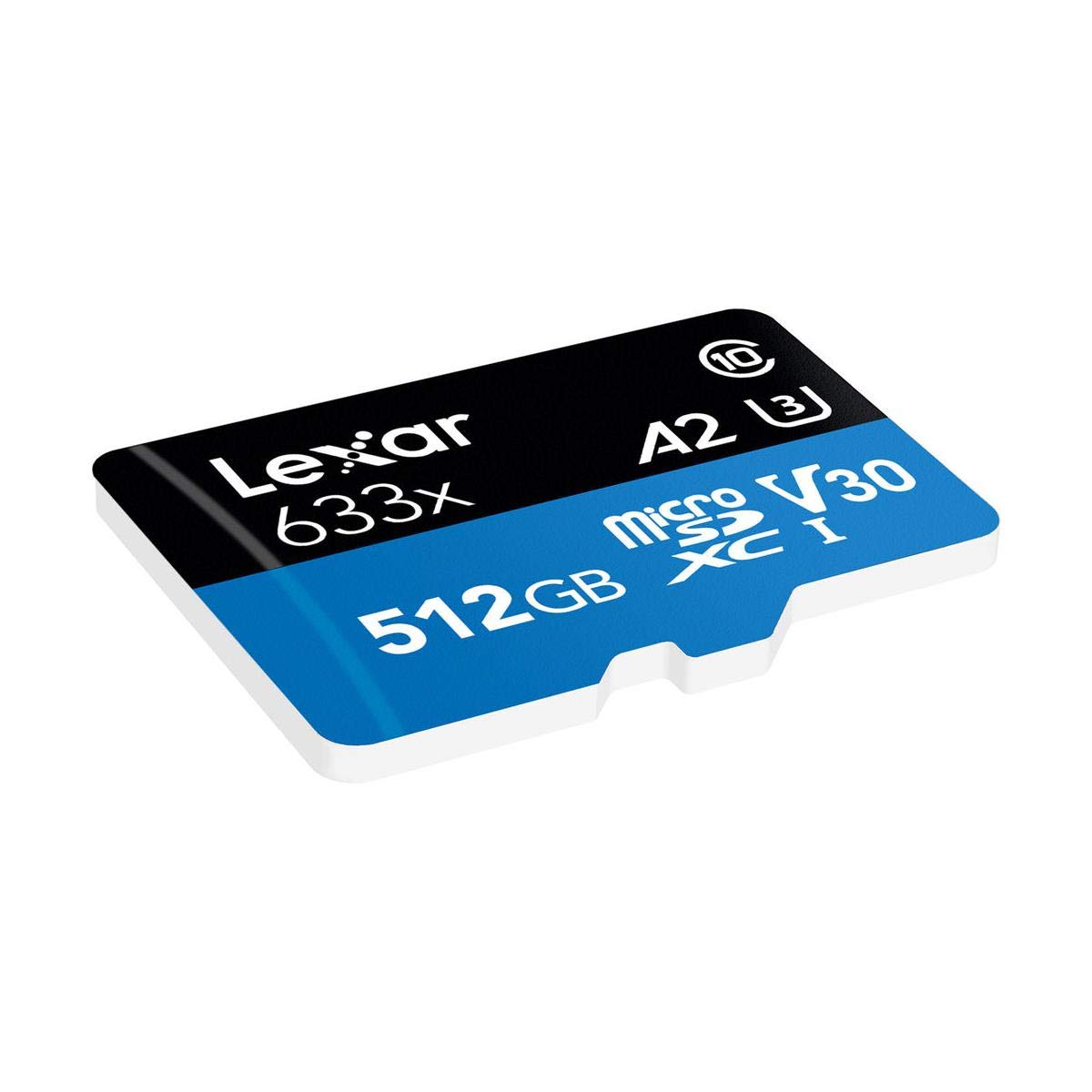 Lexar High-Performance 633X 512Gb Microsdxc Uhs-I Card W/ Sd Adapter, C10, U3, V30, A2, Full-Hd & 4K Video, Up To 100Mb/S Read,