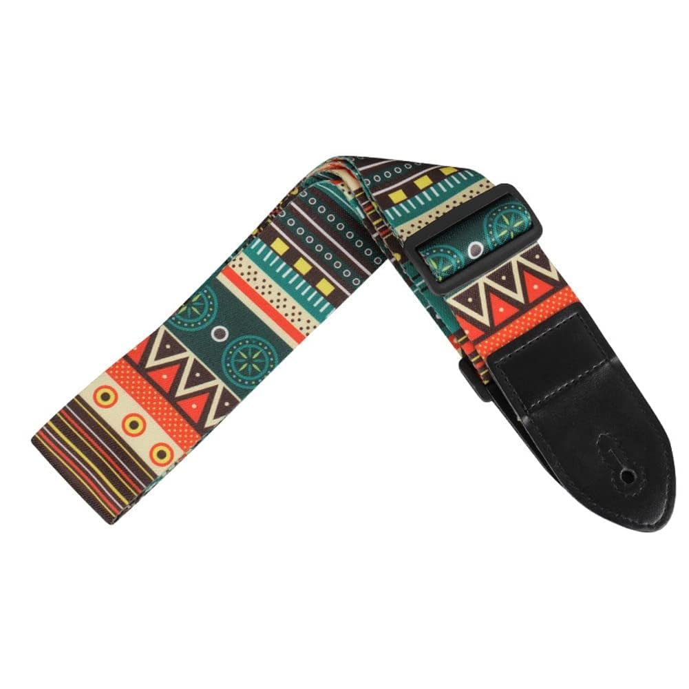 ELBME Electric Guitar Polyester Straps Ethnic Style Ballad Acoustic Guitars Bass Belt Musical Instrument Accessory/