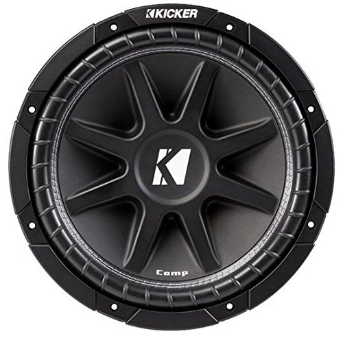 Kicker 43C124 N Bundle With Universal Car Stereo Vented Port Dual 12'' Comp C12 Sub Box Enclosure   Final 2 Ohm