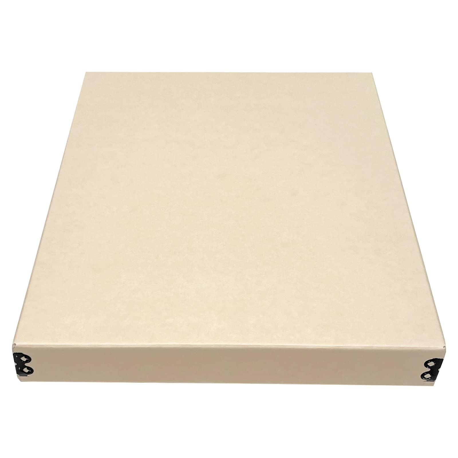 Lineco Museum Archival Storage Box, 11.75X15.25X1.5 In. Drop Front Design. Acid Free With Metal Edge. Organize Photos, Pictures, Prints, Documents, Crafts, Diy. Tan, 1 Pack