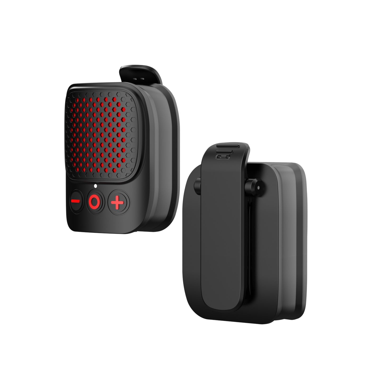 Jierben Wearable Bluetooth Speaker, ClipOn Mini Portable Speakers All Day Playtime,IPX5 Waterproof, Builtin Mic for HandsFree