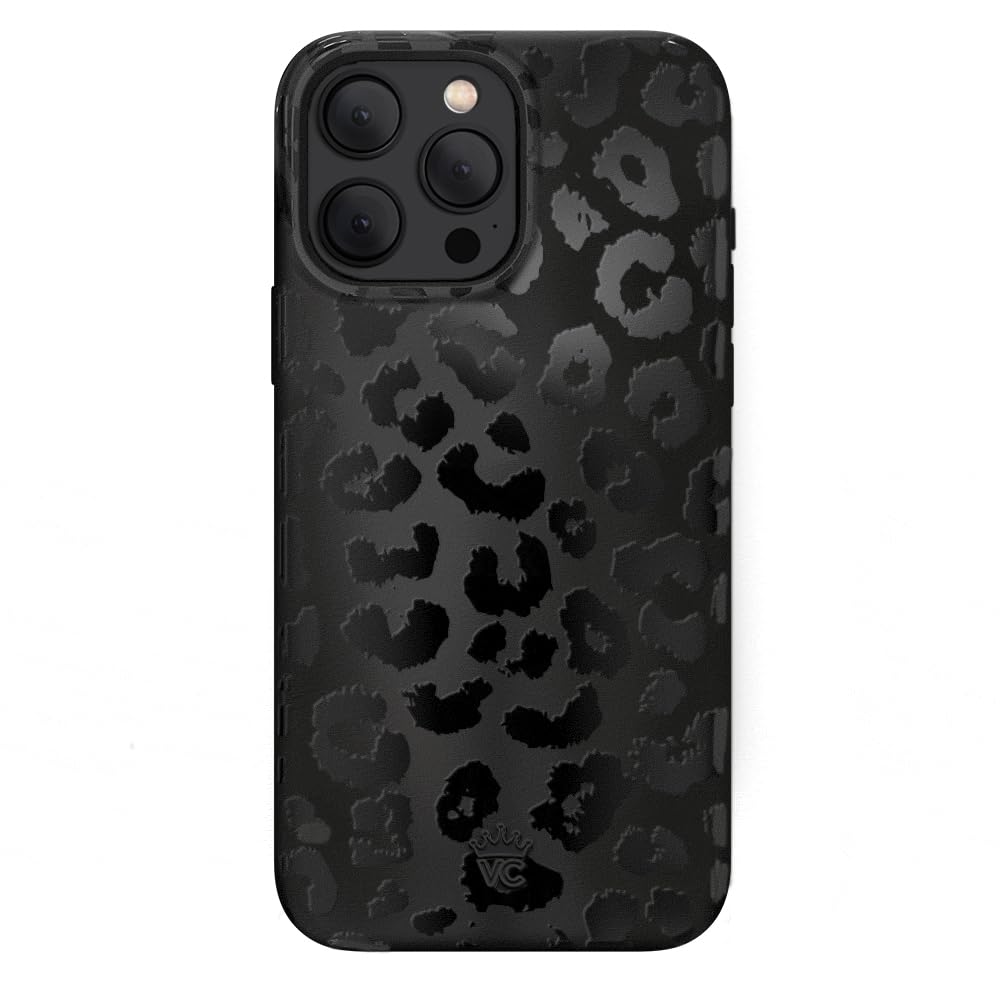 Velvet Caviar Black Leopard Cheetah Print Phone Case For Iphone 15 Pro Max For Women [8Ft Shockproof] Compatible With Magsafe  