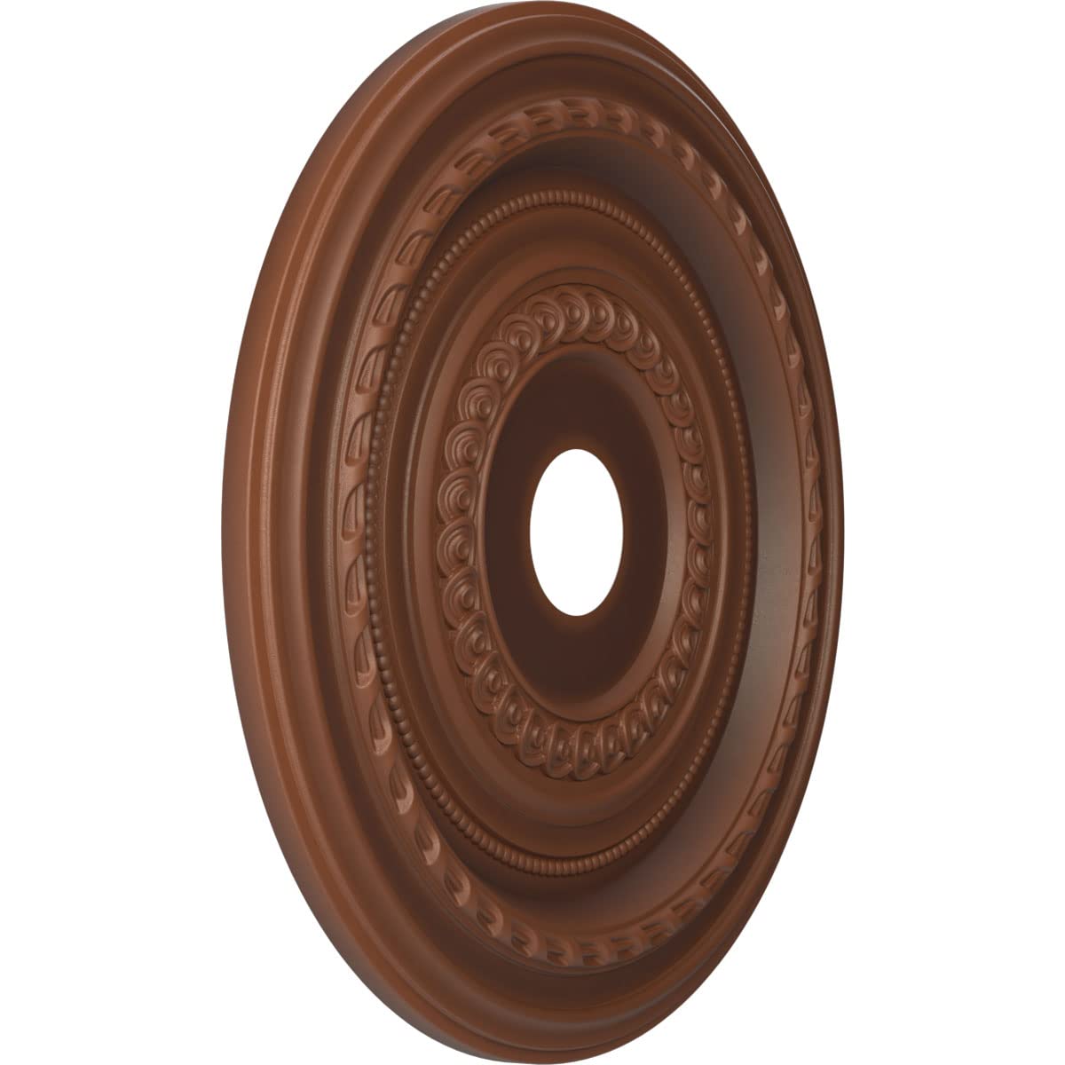 Ekena Millwork Cmp22Codru Cole Thermoformed Pvc Ceiling Medallion (Fits Canopies Up To 6), 22Od X 3 1/2Id X 1P, Universal Aged M