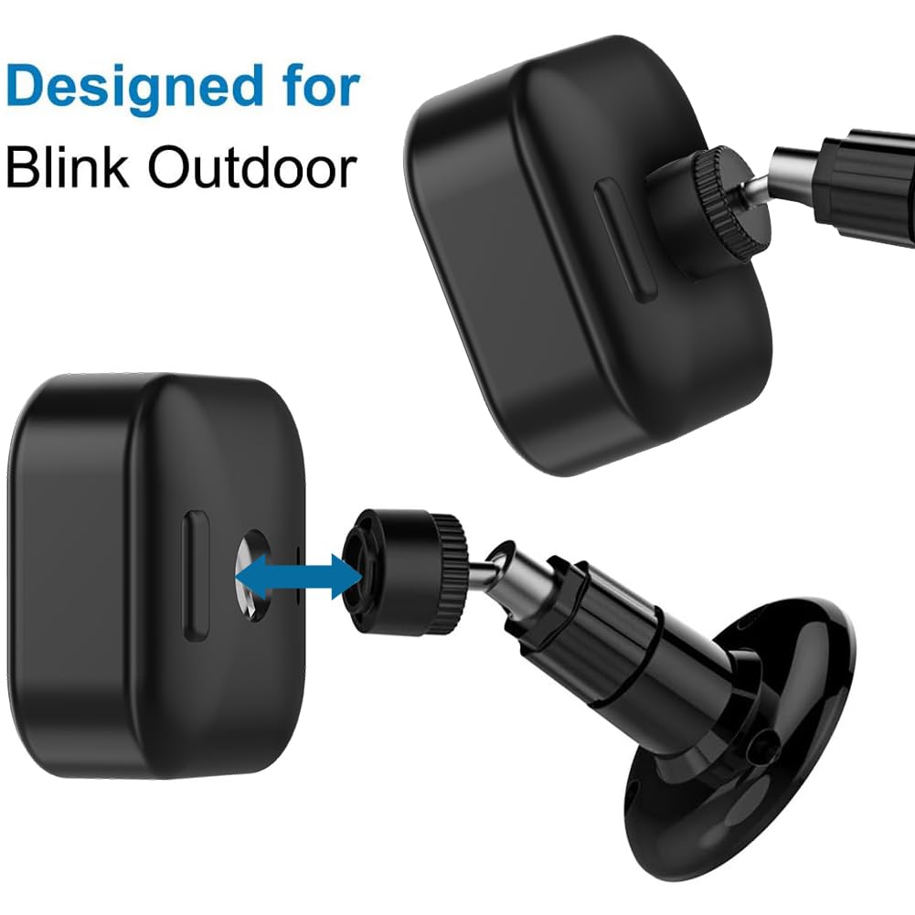 All New Blink Outdoor Camera Mount,Compatible With Blink 4Th And 3Rd Gen Outdoor Camera,360 Degree Adjustable Mount With Blink Sync Module 2 Outlet Mount For Blink Camera System (Black,3Pack)