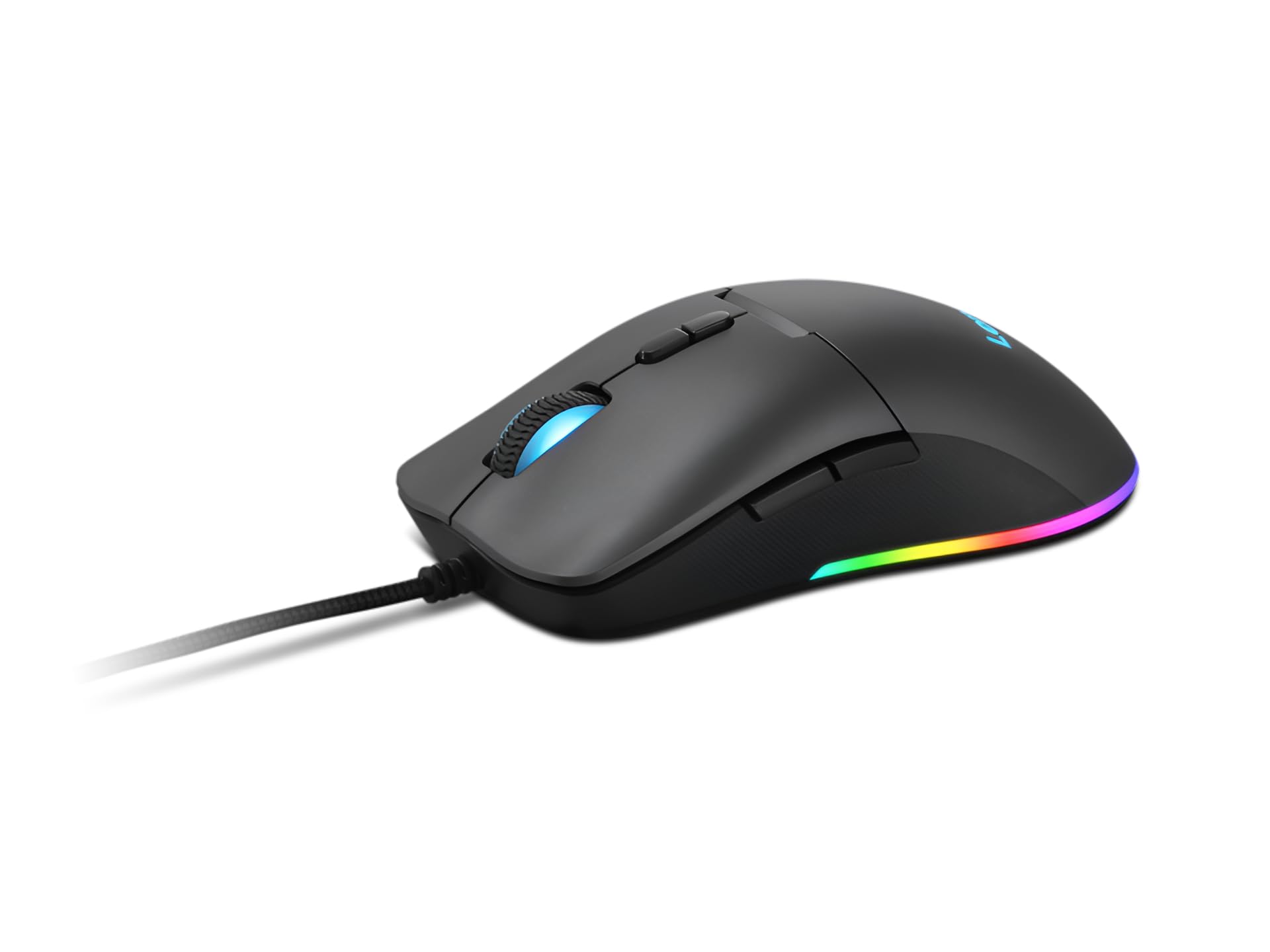 Lenovo M210 Rgb Wired Gaming Mouse For Pc, Laptop, Computer With Windows & Chrome Os - 3 Zone Rgb, 8000 Dpi Adjustable Sensor, 7