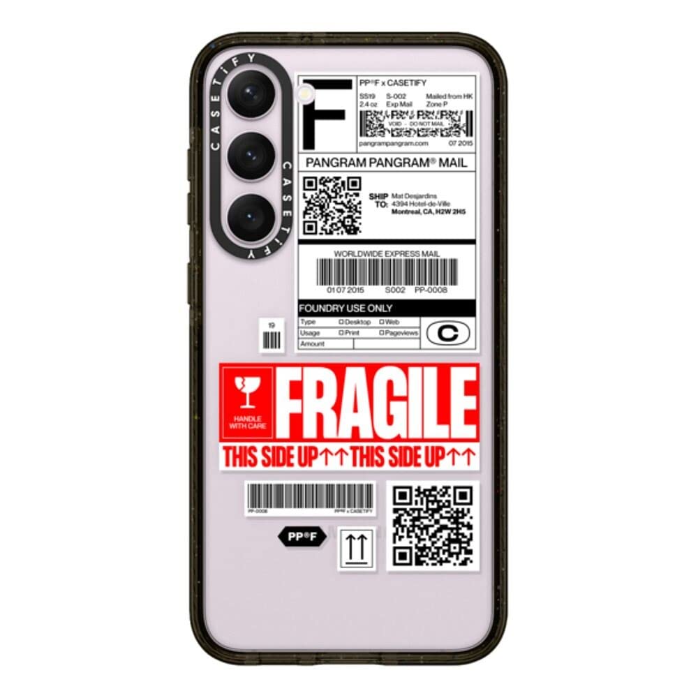 Casetify Impact Samsung Galaxy S23+ Case [4X Military Grade Drop Tested / 8.2Ft Drop Protection]   Pp 0008   Clear Black