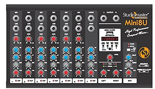 Studiomaster Mini 8U With BuiltIn Bluetooth And Usb