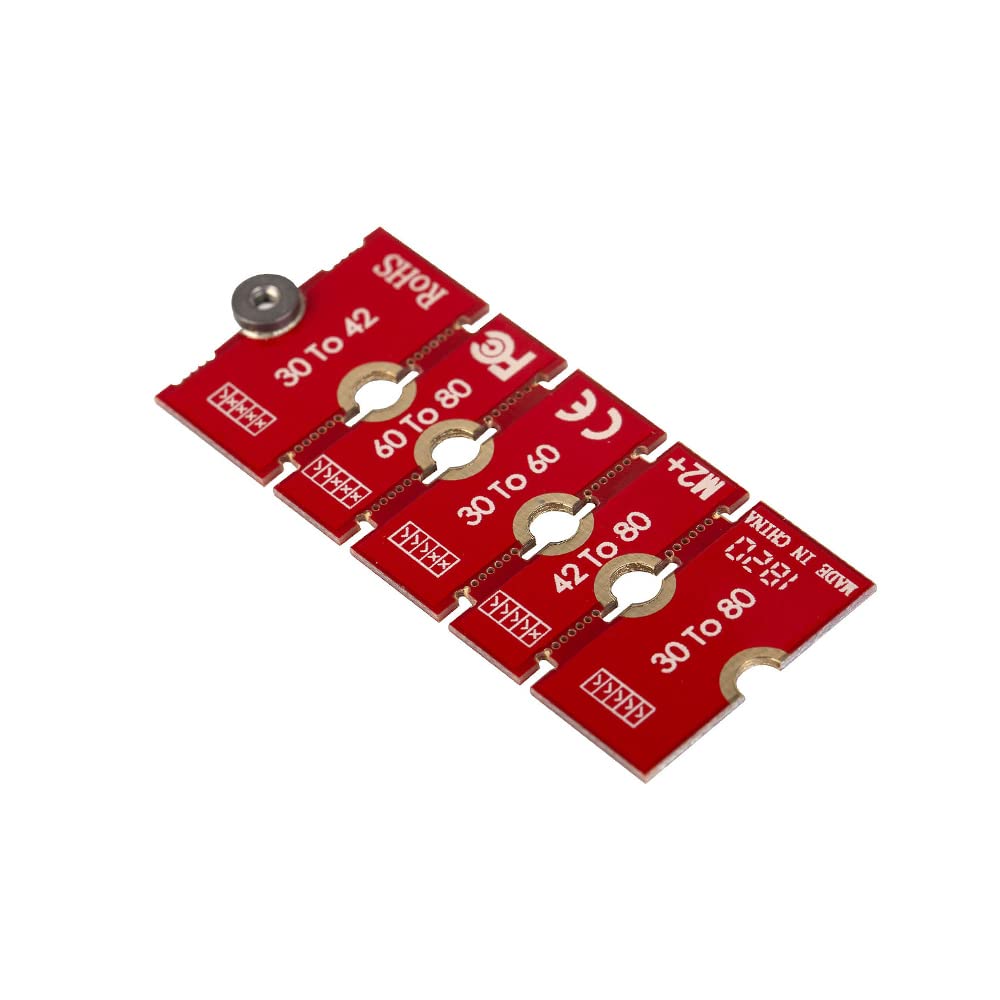 Acxico 2 Pcs M.2 Ngff Nvme Ssd 2230 2242 2260 2280 Length Extend Adapter Bracket Card Plate