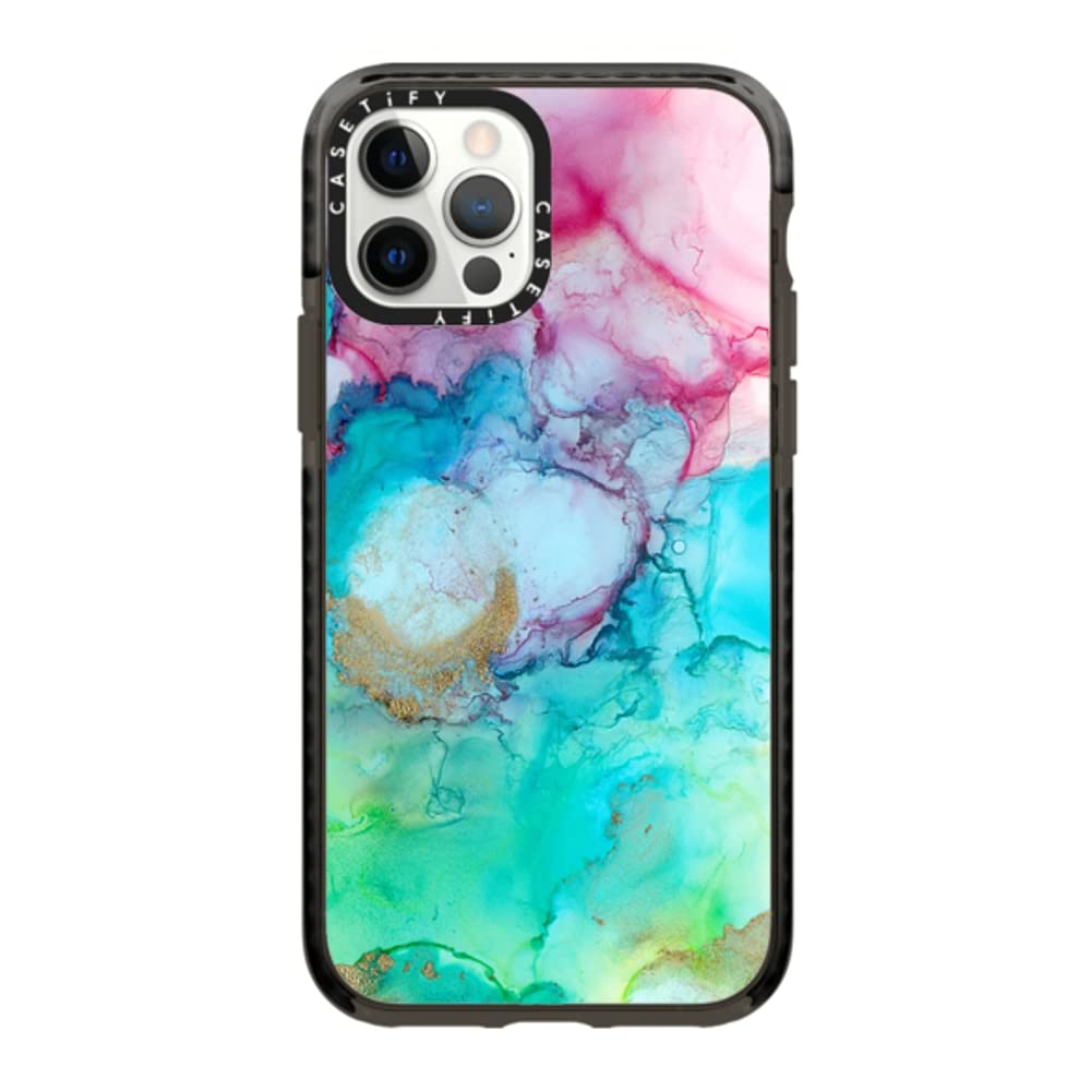 Casetify Impact Case For Iphone 12/ Iphone 12 Pro   Mermaid Water   Clear Black