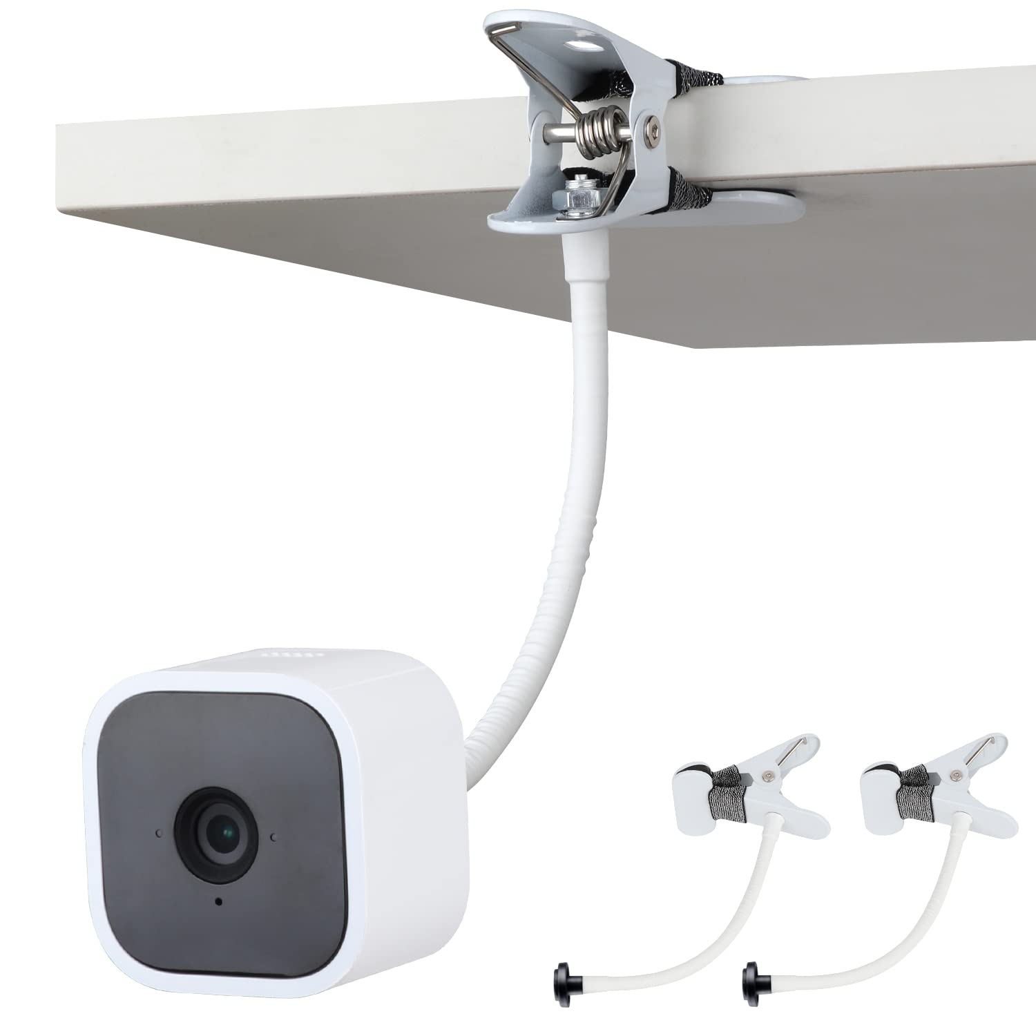 Itodos 2 Pack Flexible Clip Clamp Mount   Compatible With Blink Mini, Outdoor (3Rd Gen) Xt3, Xt, Xt2, Indoor   8 Inch Flexible Gooseneck Arm   Attach Camera Anywhere