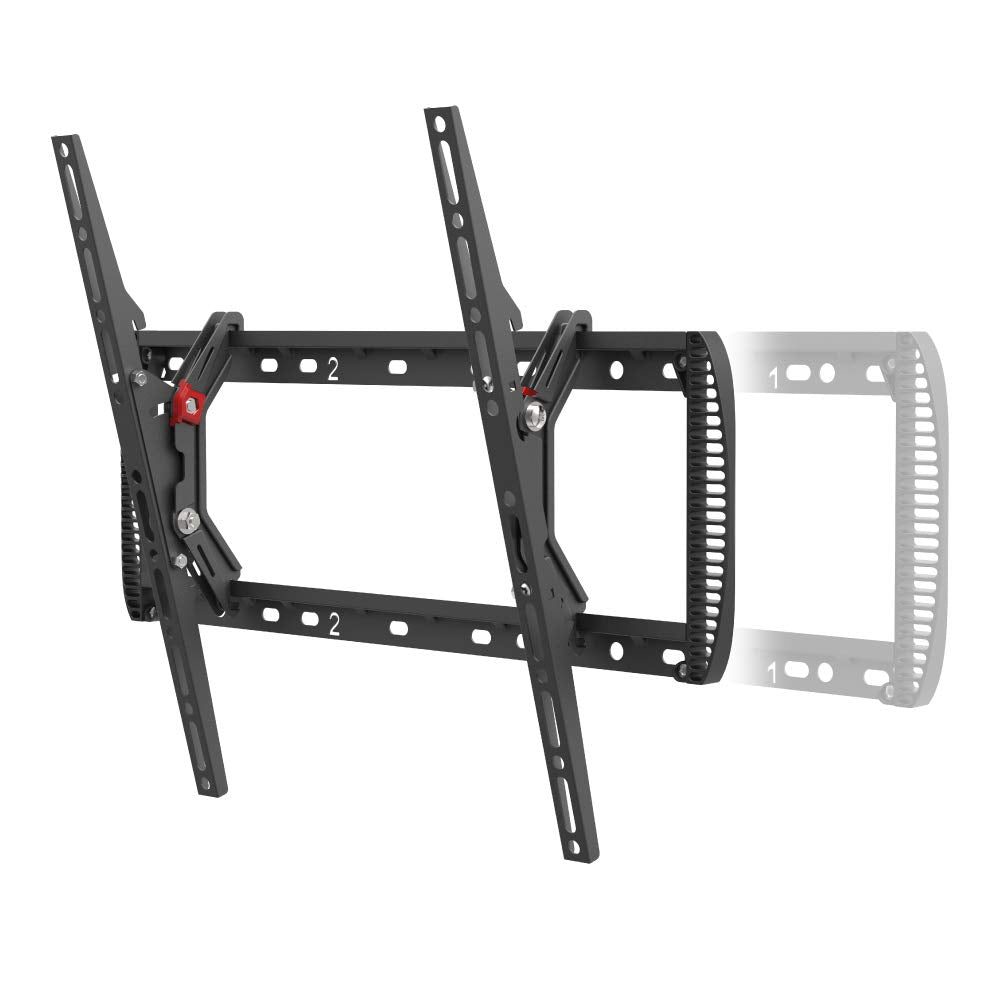 Barkan Tv Wall Mount, 13 90 Inch Tilt Flat/Curved Screen Bracket, Holds Up To 132Lbs, Auto Lock Patented, Extendable Wall Plate