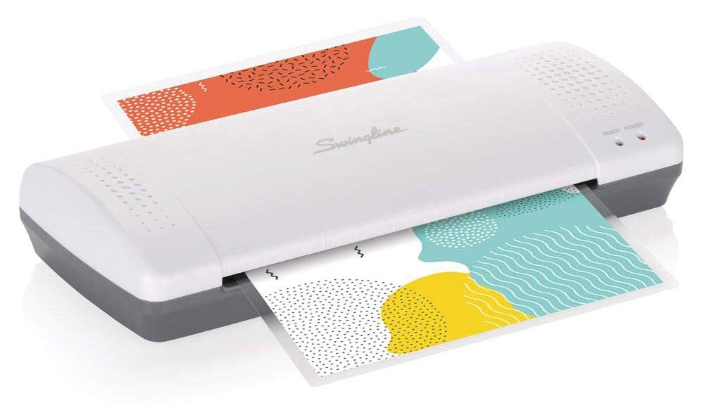 Swingline Gbc Thermal Laminator Machine, Inspire, 9 Inch, Quick Warm Up, 3 Or 5 Mil, With 5 Standard Laminating Pouches For Home, Office And Classroom, Black (1701857)