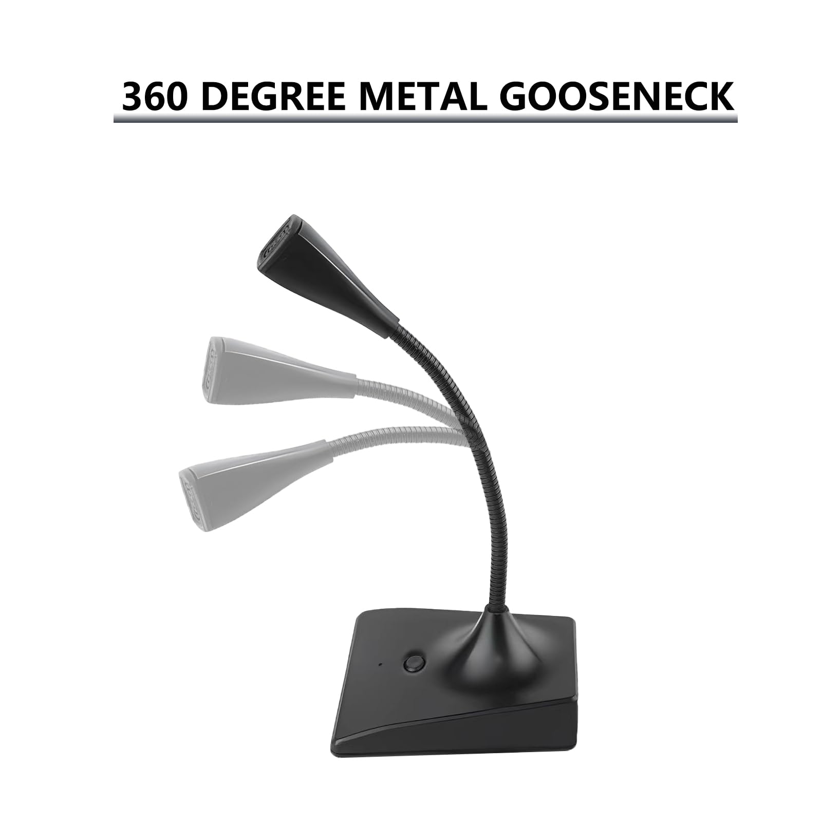 Landibo 3.5Mm Pc Microphone,Professional Adjustable Gooseneck Streaming Mic Compatible With Pc/Mac Driverless Plug And Play, Rec