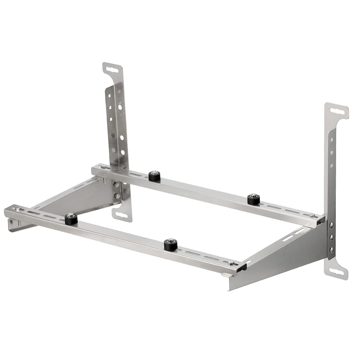 Turbro Wall Mount Stand For Mini Split Ductless Air Conditioner Heat Pump System, Sturdy Stainless Steel Bracket W/Dual Cross Ba