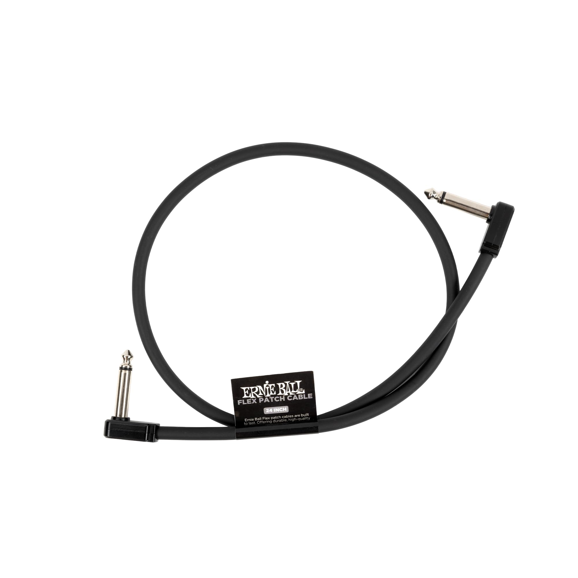 Ernie Ball Flex Patch Cable 24In   Black   Single
