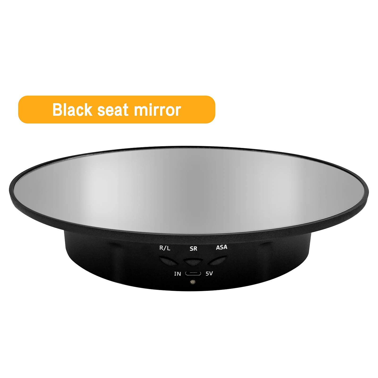 Zlmondee Motorized Rotating Display Stand, 7.87Inch /17.6Lb Load,Mirror Covered 360 Degree Turntable Display Stand For Photograp
