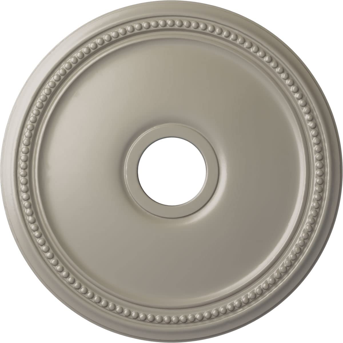 Ekena Millwork CM18DIPWS Diane Ceiling Medallion, 18OD x 3 5/8ID x 1 1/8P (Fits Canopies up to 5 3/8), Hand-Painted Pearl White