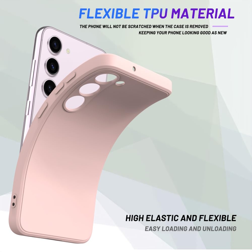 Wogroo For Samsung Galaxy S23 Fe Case Pink, Scratch Resistant With Soft Touch, Slim Thin Phone Cover For Samsung Galaxy S23 Fe