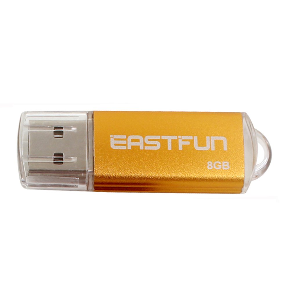 Eastfun 5Pcs 8Gb Usb Flash Drive Usb 2.0 Flash Memory Stick Thumb Stick Pen(Five Mixed Colors: Blue Purple Rose Green Gold)