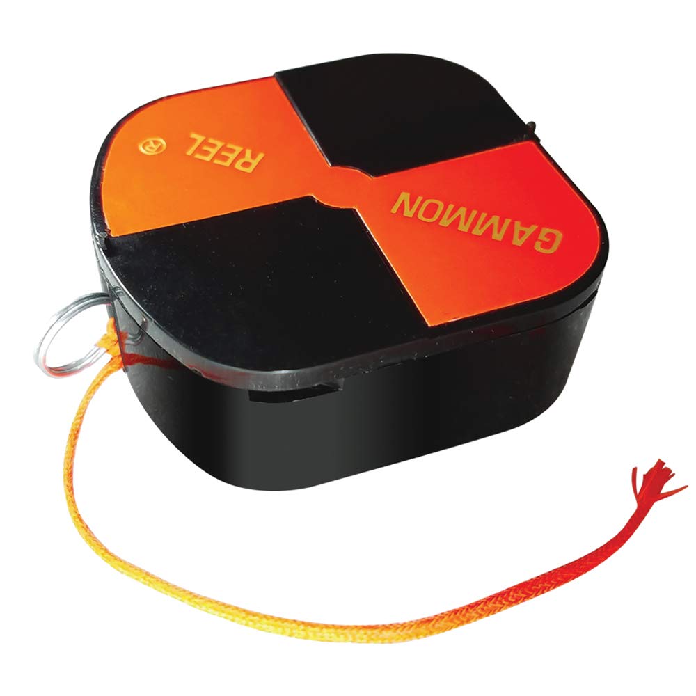 Gammon Reel 012B 12-ft (3.6m) Red Cord with Hi-Vis Target for Construction