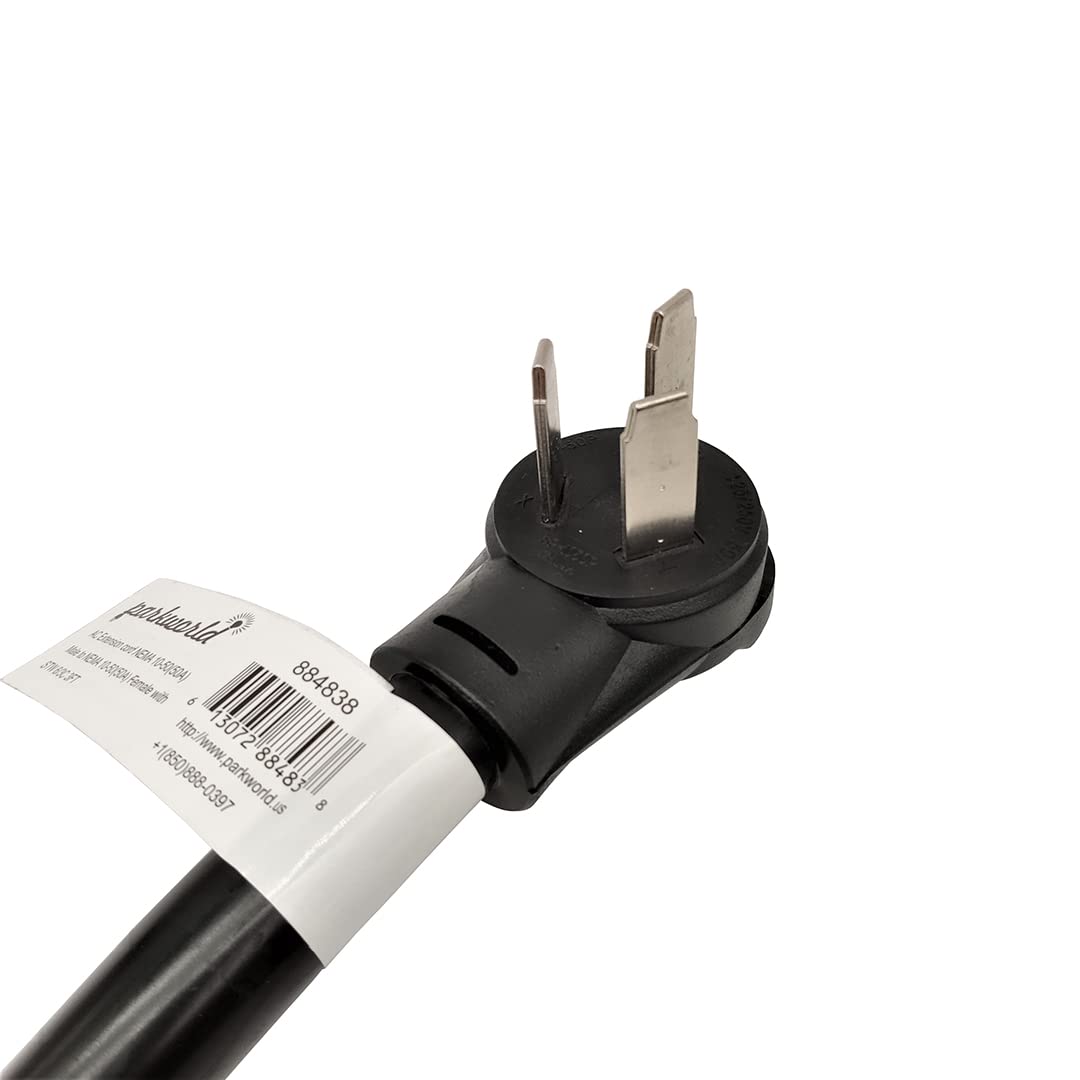 Parkworld Industrial Range, Stove, Oven 10 50 Extension Cord, 10 50P To 10 50R, 3 Prong, 50 Amp, 250 Volts, 12500 Watts (3Ft)