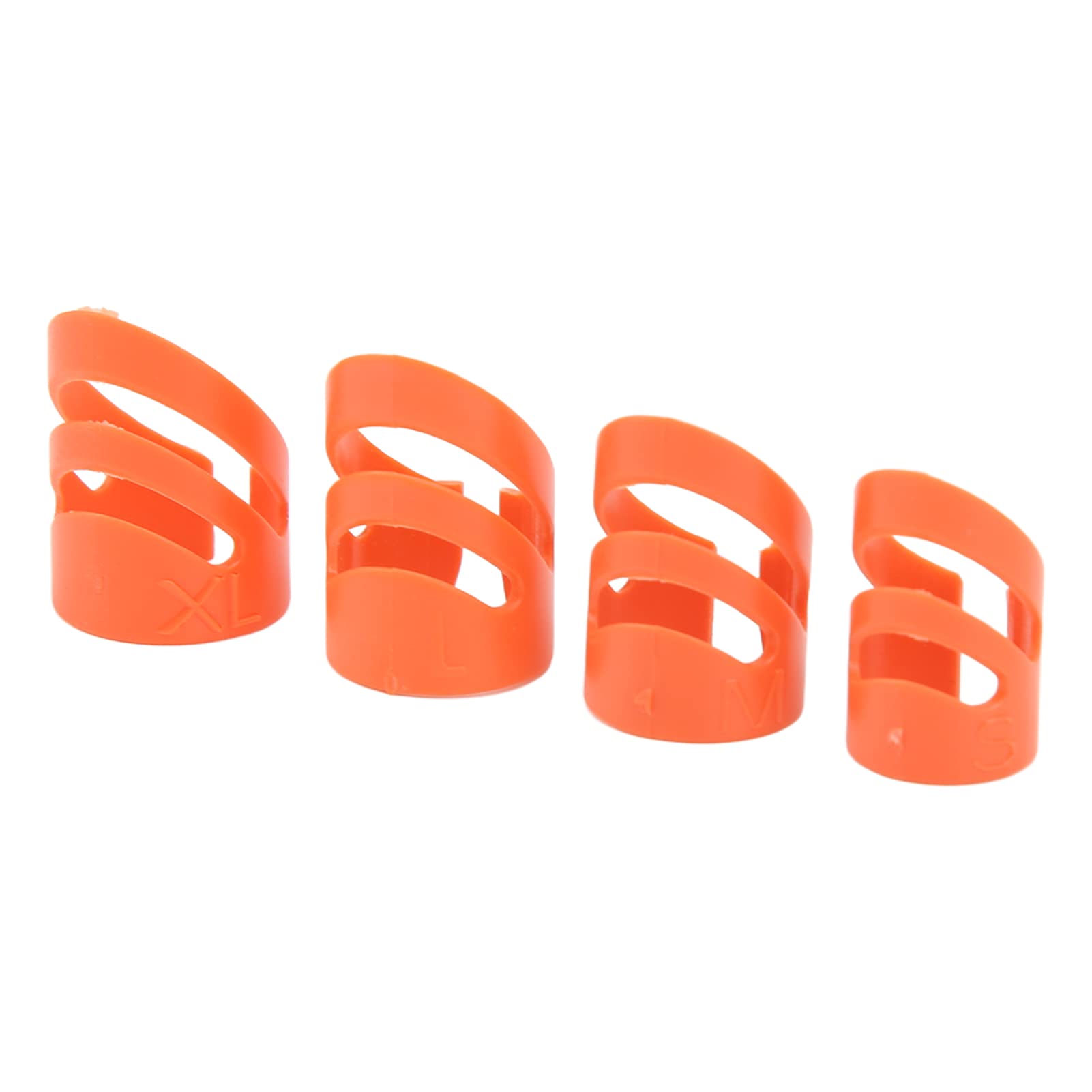 Guitar Finger Pick Set, 4Pcs Guitar Fingertip Protector Kit Guitar Finger Guards Covers Caps Accessory For Guitar Bass Banjo(Red