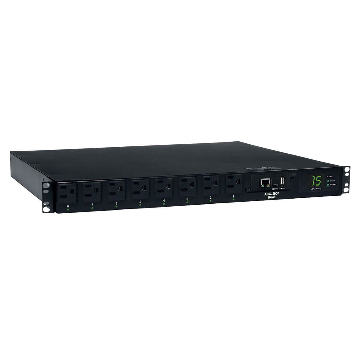 Tripp Lite 1.4Kw Single Phase Ats / Switched Pdu With Lx Platform Interface, 120V Outlets (8 5 15R), 2 5 15P 120V 12Ft Inputs, 1