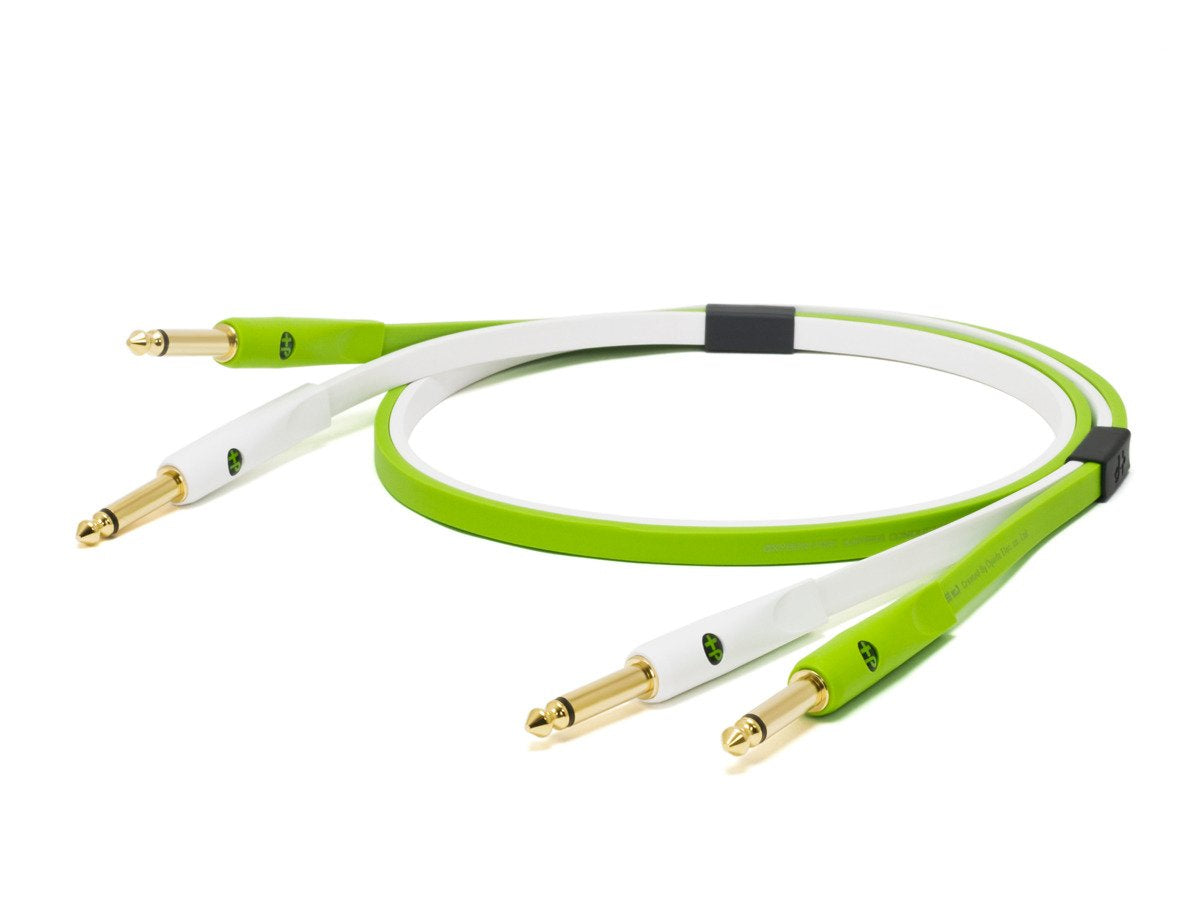 Neo by Oyaide NEOTS2M d+ TS (Class B) - Durable Audio and Signal Cable for DJs, Musicians and Producers,Green, 2 Meter