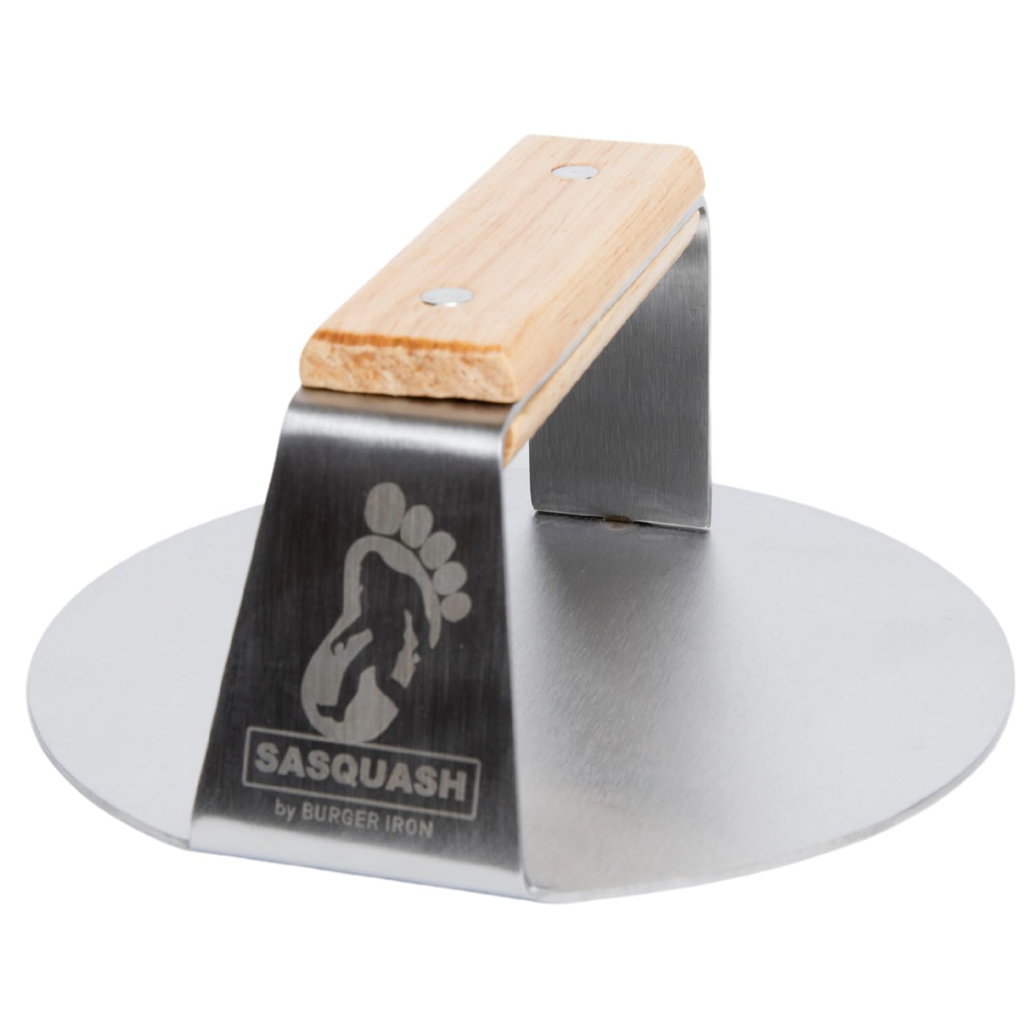 Sasquash Bigfoot Burger Smasher - Professional Grade Burger Press - Monster 8 Wide 3+ Pound Welded Stainless Steel Smashed Bur