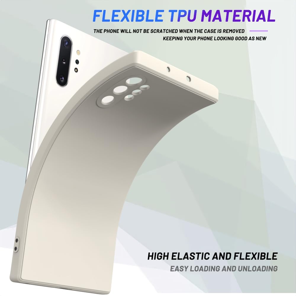 Wogroo For Samsung Galaxy Note 10 Plus Case White, Scratch Resistant With Soft Touch, Slim Thin Phone Cover For Samsung Galaxy N