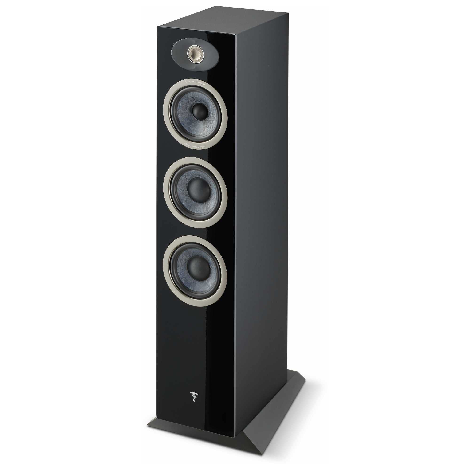 Focal Theva N2-3-Way Floorstanding Loudspeakers with 5-Inch Drivers, Sold Individually, Black - FTHEVAN2BK