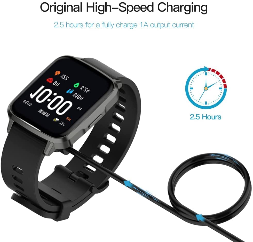 Sengkob [2-Pack] 3.3Ft Smart Watch Charger Magnetic Usb Charging Cable For Letsfit Willful Yamay Veryfitpro Sw023 Id205L Sw021 I