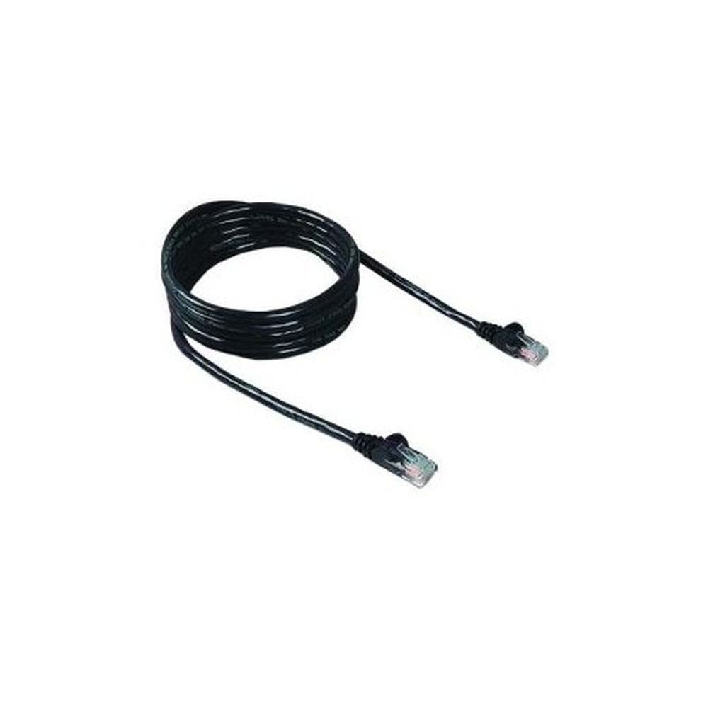 Belkin A3L980B25 Blk S 25 Ft Cat 6 Rj 45 Snagless Patch Cable, Black