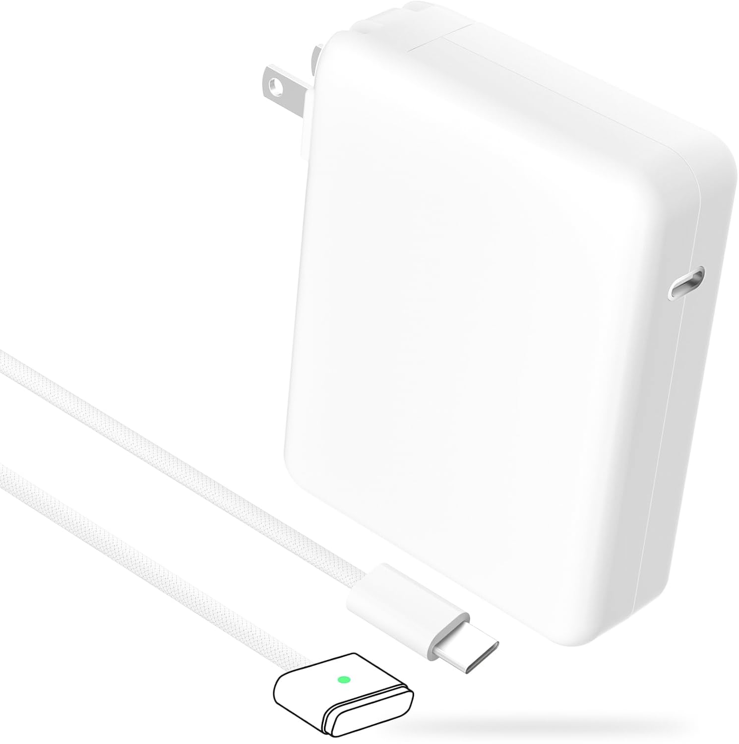 140W USB C Charger Power Adapter, Mag 3 PD 3.1 Cable for Mac Book pro 1416inch 2021 2023 M1 M2 M3, Mac Book Air 1315inch 2022 