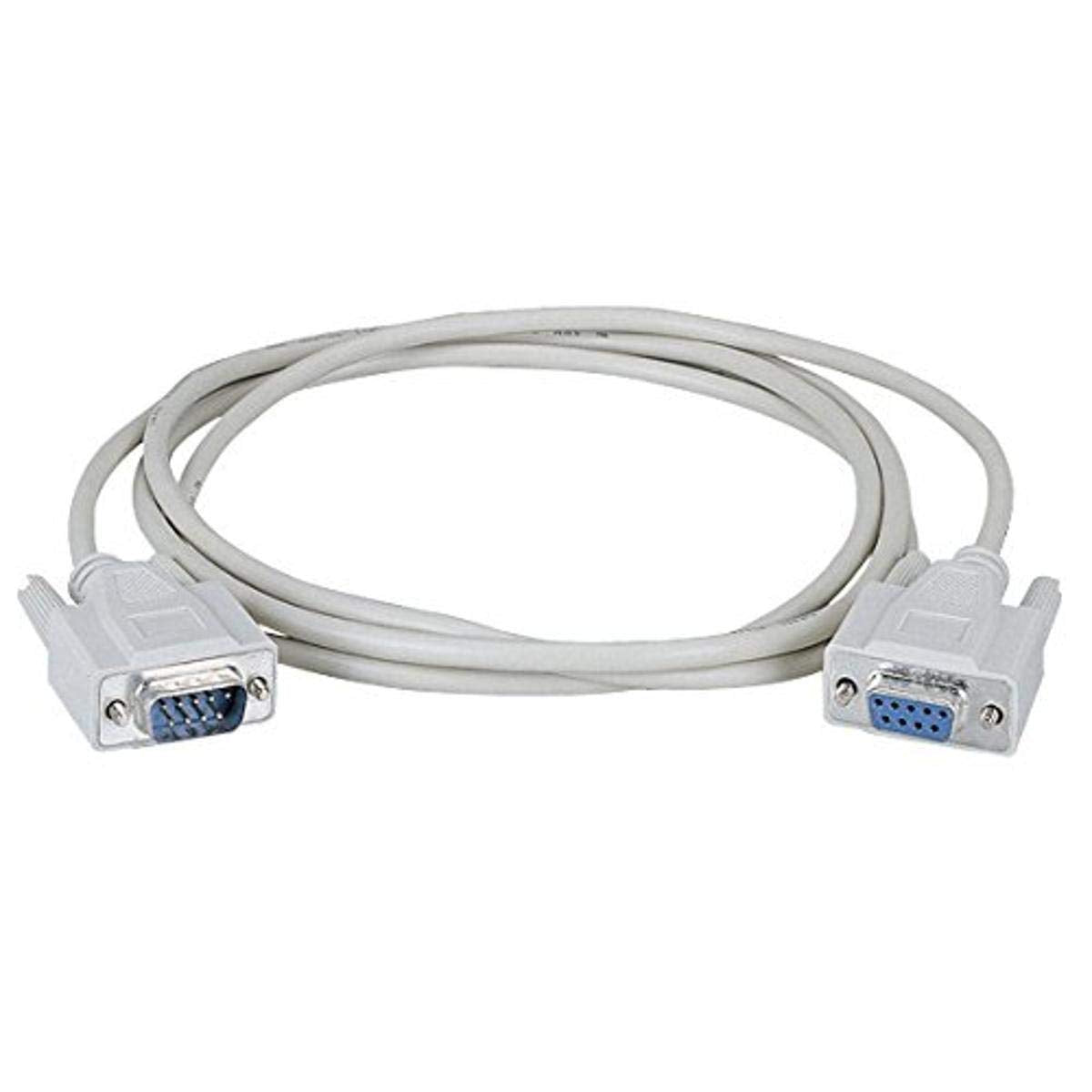 Rs 232 Serial Cable   Shielded, Pvc, Molded, Db9 Male/Female With Thumbscrews, 1