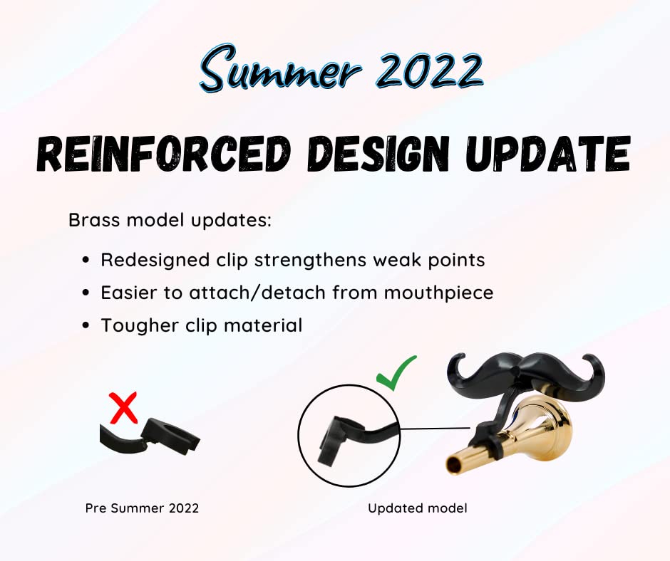 Brasstache   Clip On Mustache For French Horn Mouthpiece