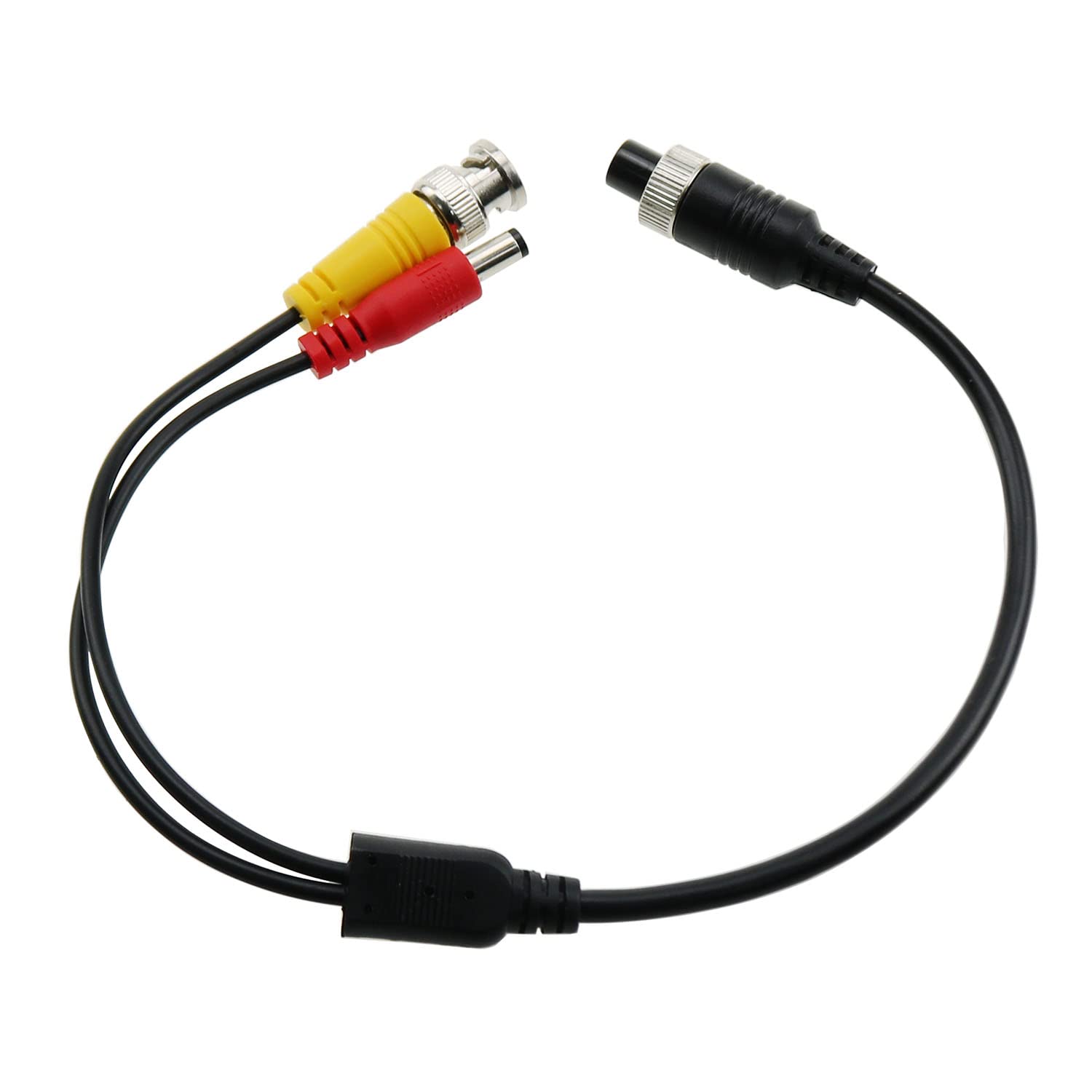 Zzhxsm M12 Connector To Bnc+Dc Adapter M12 4P Female To Male Bnc And Dc Extension Cable Aviation Plug For Cctv Camera Security D