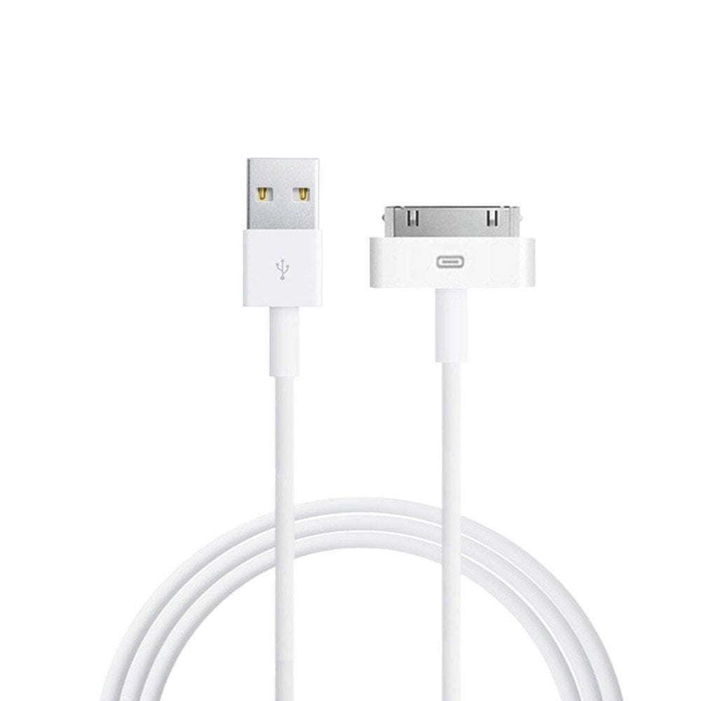 T H See Ipad Cable, 6Ft White 30 Pin To Usb Cable High Speed Sync Charging Cord Cables For Iphone 4/4S, Iphone 3G/3Gs, Ipad 1/2/