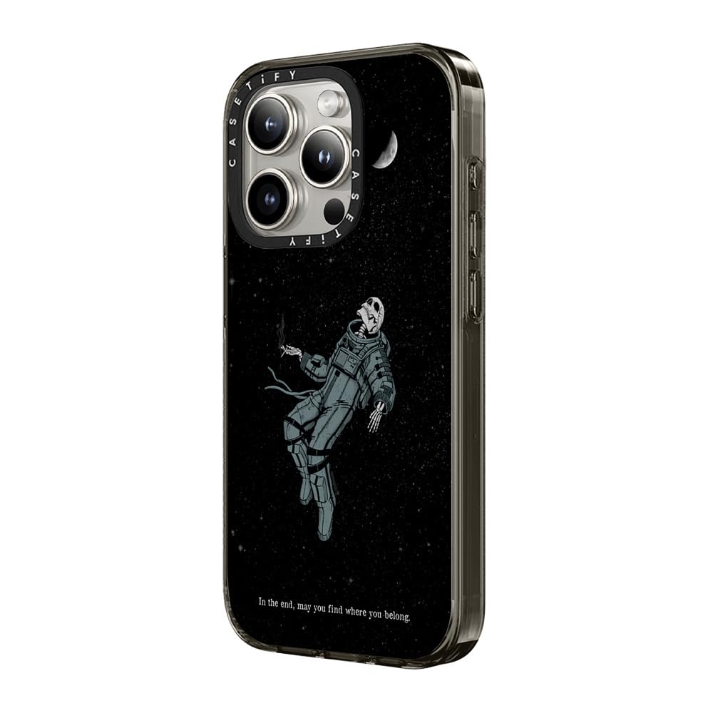 Casetify Compact Case For Iphone 15 Pro Max [2X Military Grade Drop Tested / 4Ft Drop Protection]   Somehow, Someday   Clear Bla