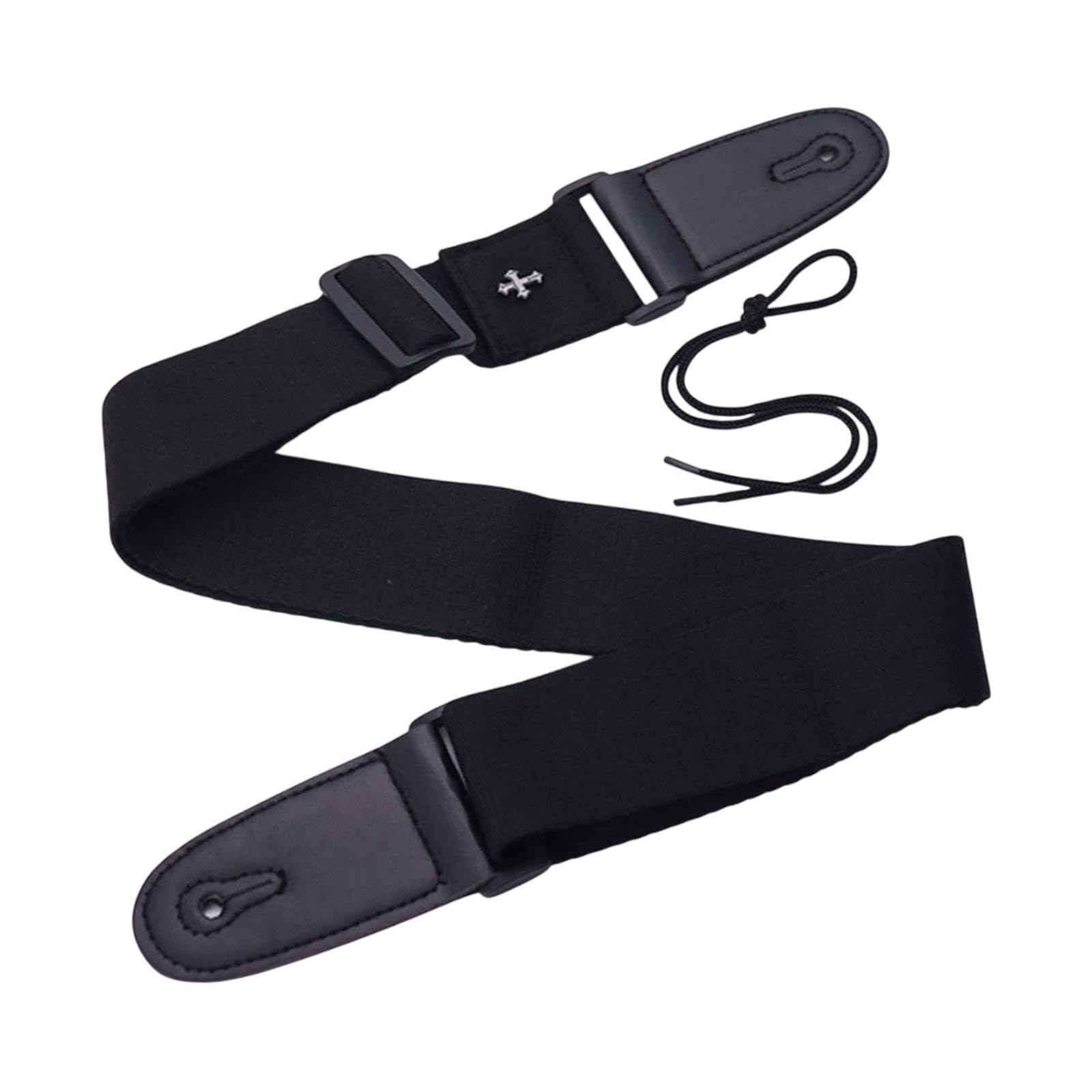 Bnf Guitar Strap with Cross Acoustic Folk Guitar Belt for Ukulele Beginner Gifts Black | Musical Instruments & Gear | Guitars & 