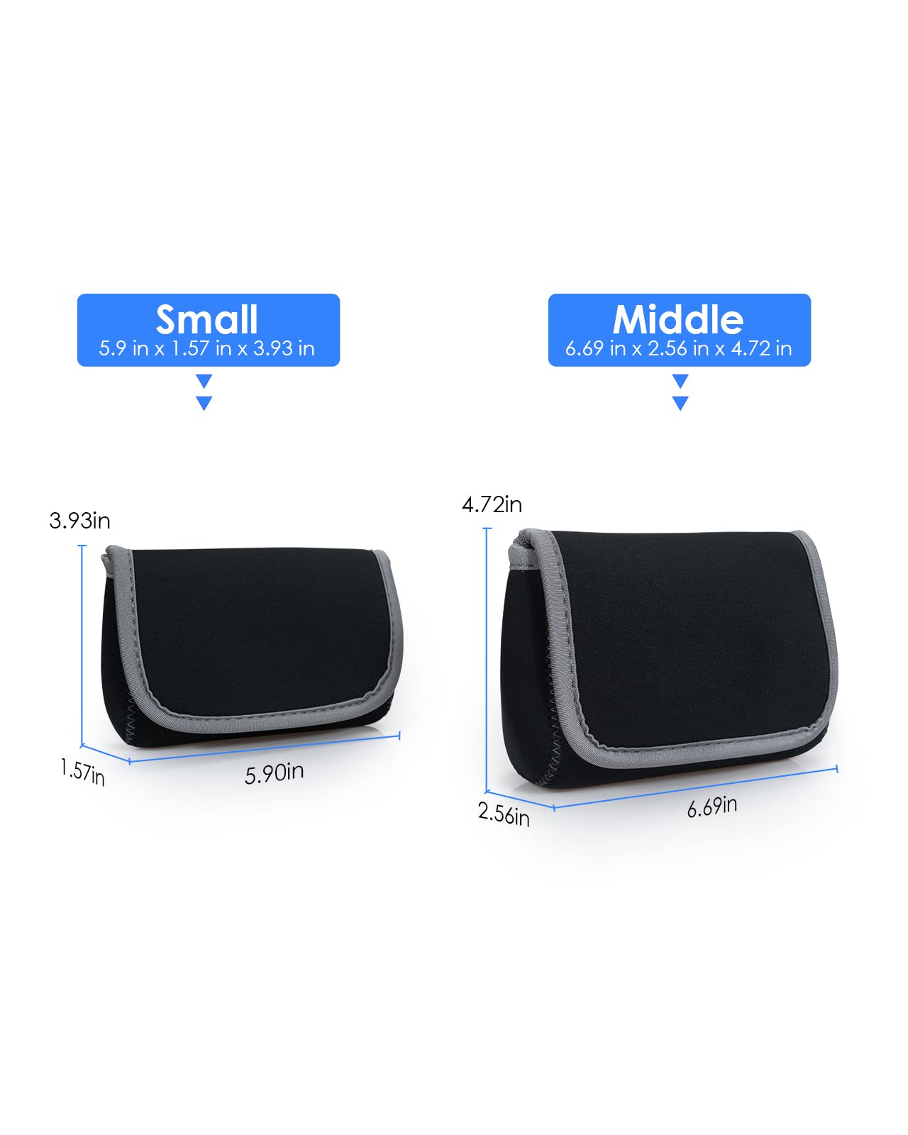 Lention Storage Medium Pouch Bag Cases For Accessories Laptop Macbook Power Adapter, Wireless Mouse, Iphone Chargers, Cellphone,