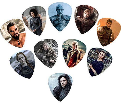 Game Of Thrones Guitar Picks (10 Medium Picks In A Packet)