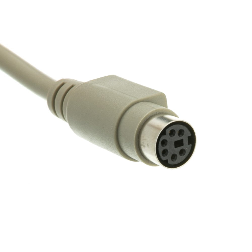 CableWholesale PS/2 to at Keyboard Adapter, MiniDin6 (PS/2) Female to Din5 (at) Male, 6 inch