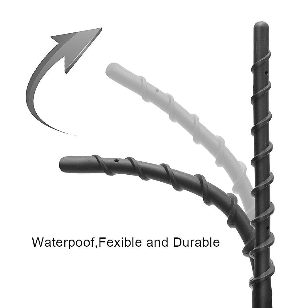 Car Wash Proof Antenna For Chevy Silverado And Gmc Sierra Accessories (2009 2025) | 9 Inch Spiral Direct Short Replacement Antenna (M7 Thread)