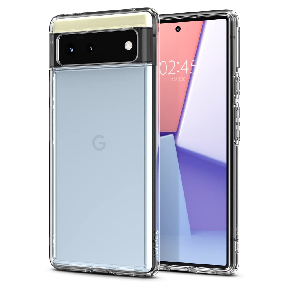 Spigen Ultra Hybrid [Anti Yellowing Technology] Designed For Google Pixel 6 Case (2021)   Crystal Clear