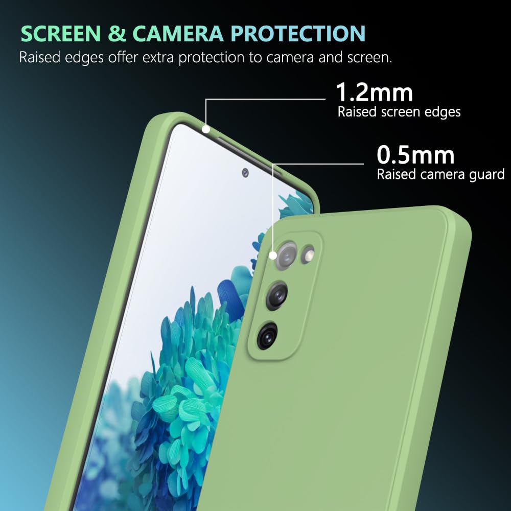 Wogroo For Samsung Galaxy S20 Fe Case Green, Scratch Resistant With Soft Touch, Slim Thin Phone Cover For Samsung Galaxy S20 Fe