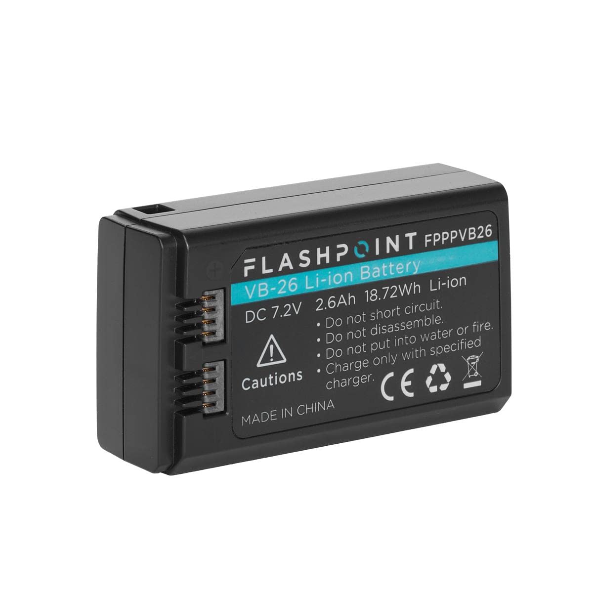 Flashpoint Vb 26 Li Ion Battery For The Zoom Li Ion X And Zoom Li Ion Iii Speedlight Flashes