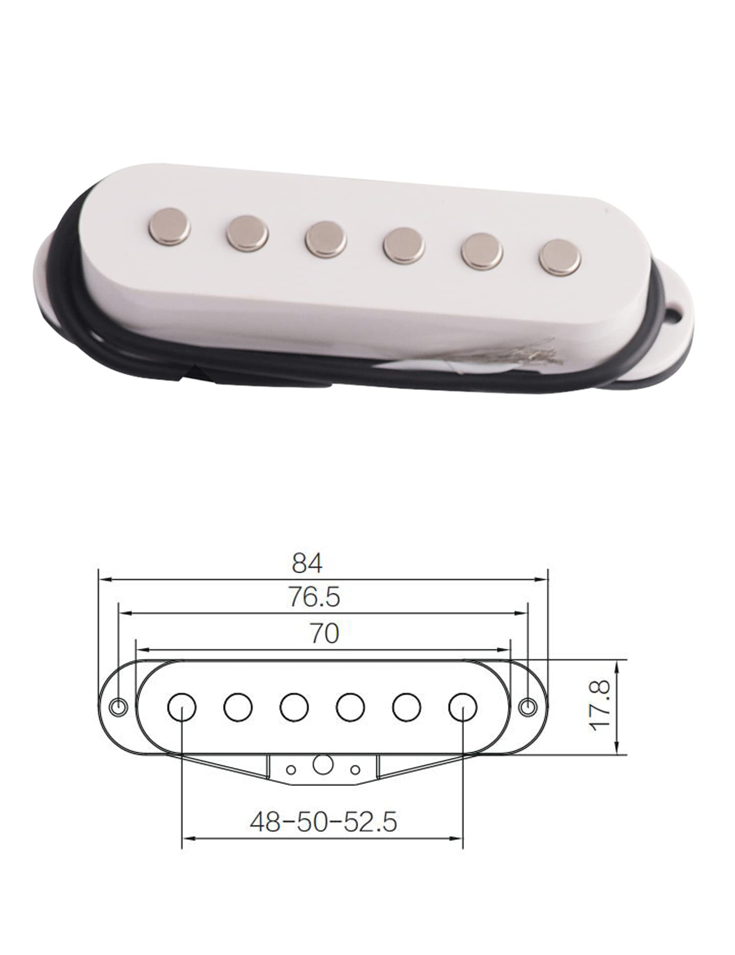 Electric Guitar Pickup Ceremic Magnet Neck Middle Bridge Single Coil Pickups Compatible With Strat Style Sss Electric Guitar Par